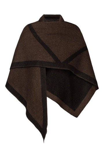 Triangle Scarf Tobacco & Black