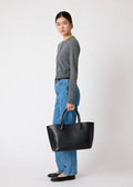 The Grace Tote Black Croco