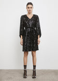 Bianca Sequin Dress | Black