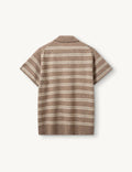 Como Dads Polo Beige Melange/ Cream Stripes