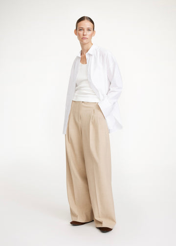 Cymbaria High-Waist Trousers Cinnamon Brown