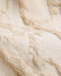 Posy Fray Skirt Raw Beige