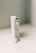 Two Form Earrings One Pearl Silver