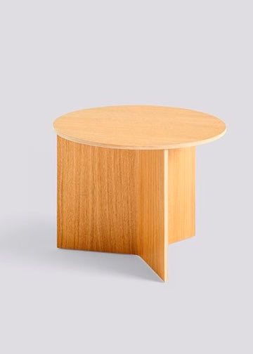 Slit Table Wood Round | Oak