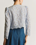 Broderie Anglaise Jacket Light Blue