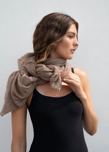 Cortina Luxury Scarf Taupe