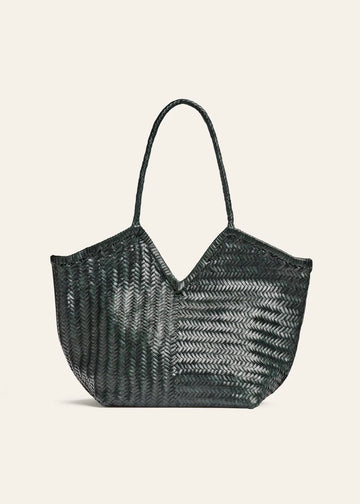 Humi Green Gabled Shoulder Bag