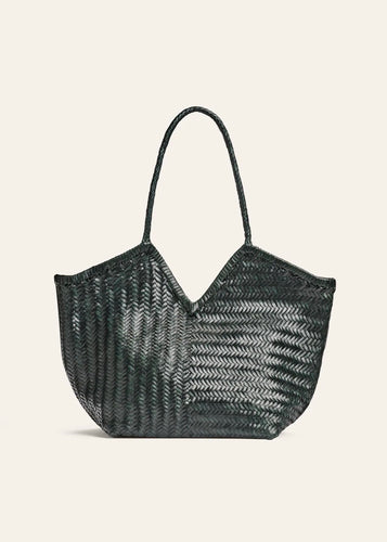 Humi Green Gabled Shoulder Bag