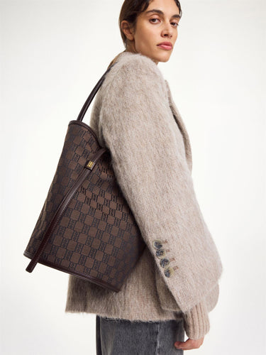 Maryllon Grainy Bucket Bag Brown