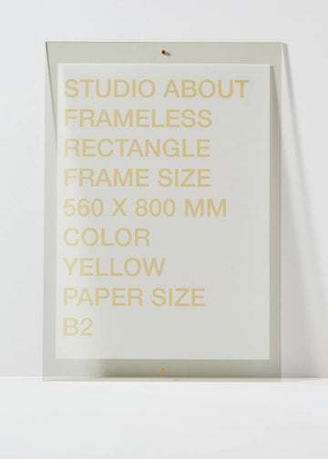 Frameless B2  Rectangle Yellow
