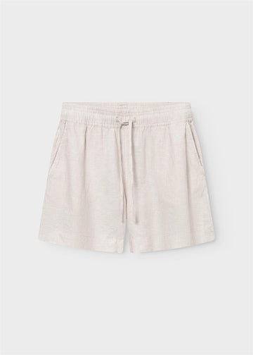Melody Linen Shorts Beige