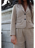 Piper Shorts Suede Beige