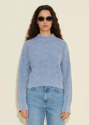 Serena Knit Sweater Blue