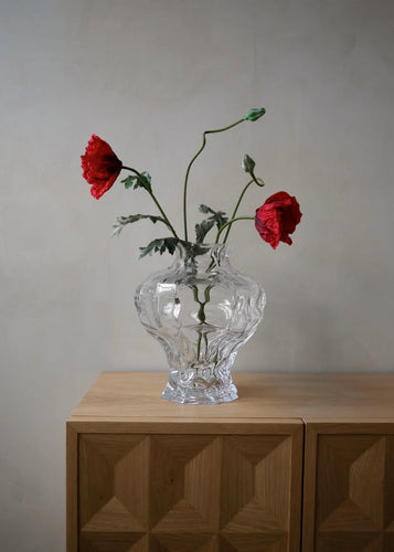 Ammonit Large Vase Clear