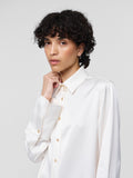 Julie Satin Shirt Off White
