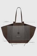X-Large Mochi Espresso Pebble Grained Leather