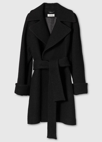 Wool Coat Mid Black