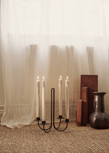 Dryp Kronelys 2pk Warm-Grey