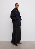 Wool Pea Coat Navy Blue