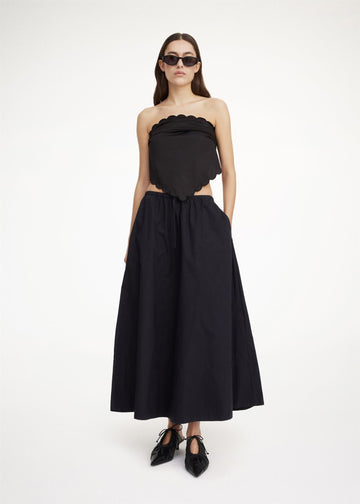 Pheoebes Organic Cotton Skirt Black