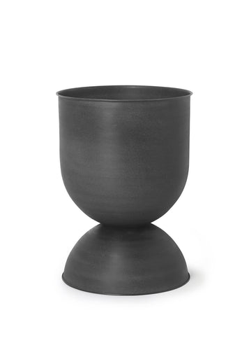 Hourglass Pot Medium Black