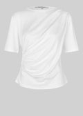 Ulina Drape Tee White