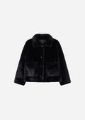 Faje Faux Mink Dark Grey