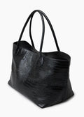 The Eva Weekend Tote Black Croco