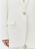 Elton Classic Gabardine Blazer Ivory Shade