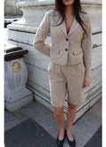 Piper Shorts Suede Beige
