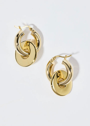 Petite Ufo Earrings Gold