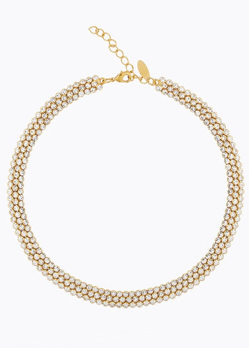 Siri Choker | Gold & Crystal