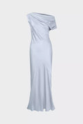 Vanessa Satin Maxi Dress Pale Blue