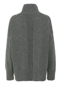 Lisbon High Neck Dark Grey Melange