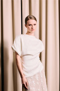 Iben Demi Top Pearl White