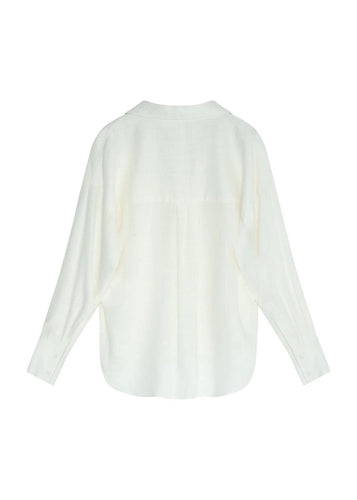Hills Linen Blend Shirt Off-white