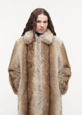 Scarlet Long Fox Coat