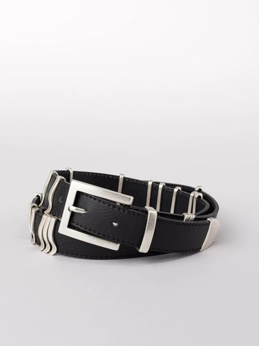 Rattle Belt | Black & Silver