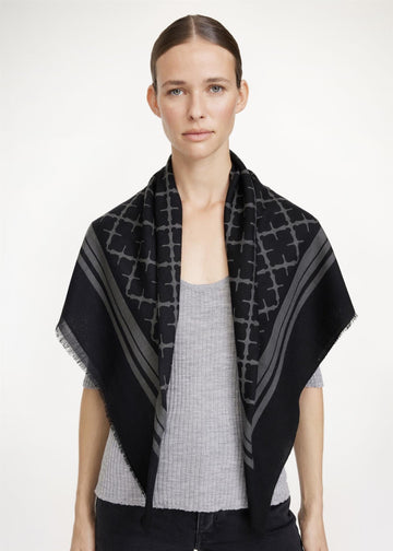 Cornelis Wool Scarf Charcoal