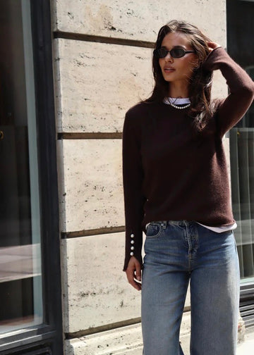 Abbelone Mocha Cashmere Genser