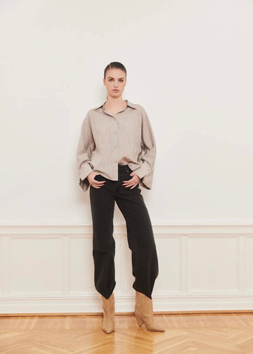 IBEN Atari Shirt Beige Stripe
