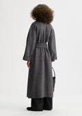 Trullem Wool Coat Dark Grey Melange