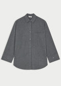 Derris Flannel Dark Grey Melange
