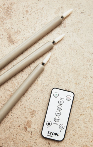 Stoff Nagel Led-Lys 2 stk Sand