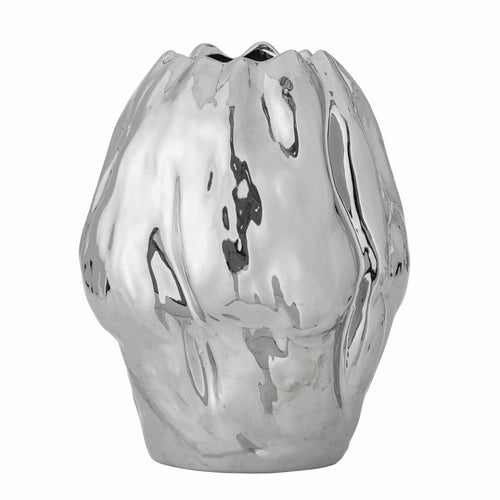 Bobby Vase Silver Stoneware