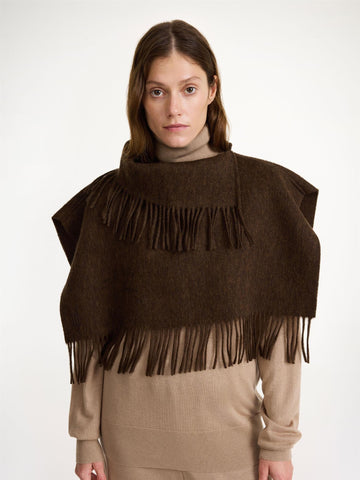 Turtla Wool Scarf Brown