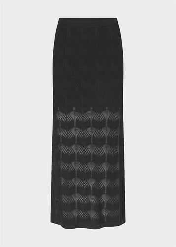 Ziatra Crochet Skirt Black