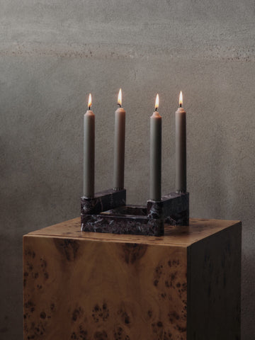 Newel Modular Candle Holder Set of 4 Rosso