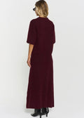 Madina Short Sleeve Knit Burgundy