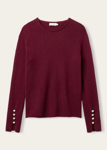 Abbelone Cashmere Genser Bordeaux